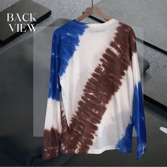 NWT Edgar + Ash Mens Long Sleeve Tie Die Shirt Size Medium - Picture 2 of 8